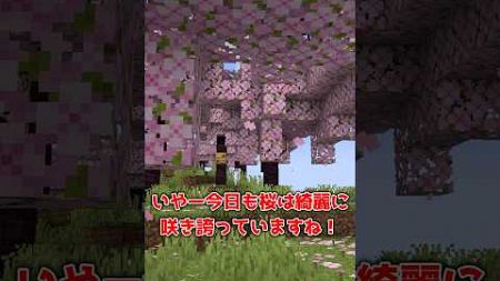 【マイクラ】花見 #shorts #マイクラ #minecraft #minecraftshorts #マインクラフト #ゆっくり実況 #ゆっくり茶番 #ゆっくり茶番劇