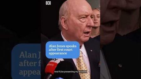 Alan Jones speaks after first court appearance | ABC News