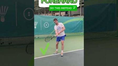 Tennis tip of the day #379 (Forehand). Pinned comment to learn tennis essentials&amp; footwork! #tennis