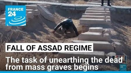 Fall of Assad regime: The task of unearthing the dead from mass graves begins • FRANCE 24 English