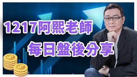 1217金融怪傑 阿熙老師每日盤後分享