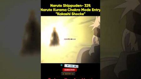 Naruto Shippuden- 329.Naruto Kurama Chakra Mode Entry&quot;Kakashi Shocke&quot;#naruto #anime #hindi #kurama