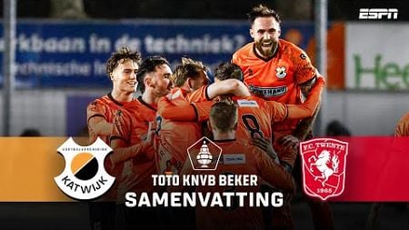 VV KATWIJK laat FC Twente WANKELEN 😳 | Samenvatting VV Katwijk - FC Twente