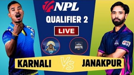 🔴KARNALI YAKS VS JANAKPUR BOLTS QUALIFIER 2 NEPAL PREMIER LEAGUE 2024 | LIVE SCORE &amp; COMMENTRY | NPL