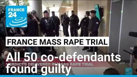 All 50 co-defendants found guilty in French mass rape trial • FRANCE 24 English