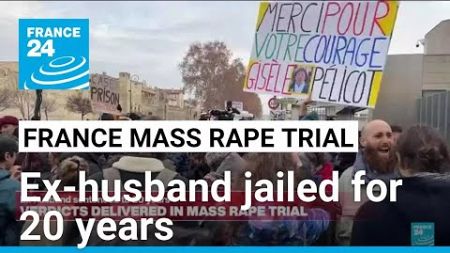 Gisele Pelicot&#39;s ex-husband jailed for 20 years in France mass rape trial • FRANCE 24 English