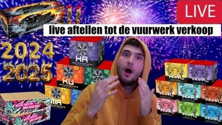 Live aftellen tot de vuurwerk verkoop dag