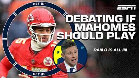 Dan Orlovsky is ALL IN on Patrick Mahomes PLAYING THROUGH INJURY 👀 + Greeny to be Jets&#39; GM? | Get Up