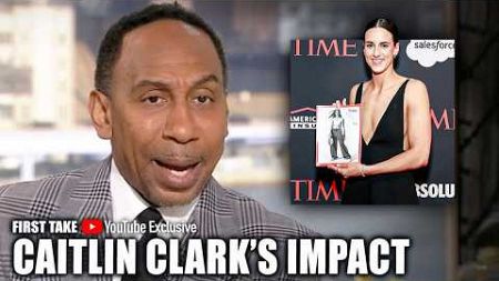 Stephen A. COMMENDS Caitlin Clark for her impact and self-awareness 👏 | First Take YT Exclusive