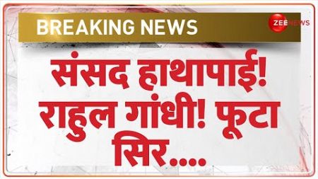 संसद हाथापाई! राहुल गांधी! फूटा सिर.... Breaking News | Rahul Gandhi Vs Pratap Sarangi | Scuffle