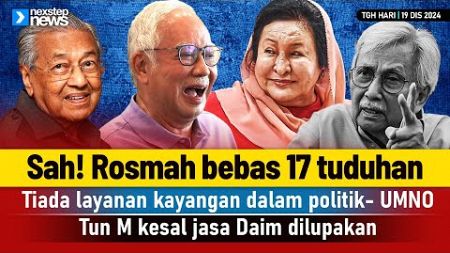 TERKINI! Sah! Rosmah bebas 17 tuduhan | Tiada layanan kayangan dalam politik | Tun M kesal