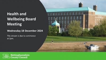 Health and Wellbeing Board Meeting