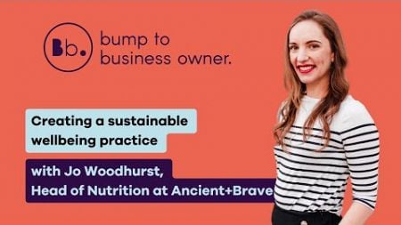 S4 E13 Creating a sustainable wellbeing practice with Jo Woodhurst, Head of Nutrition, Ancient+Brave