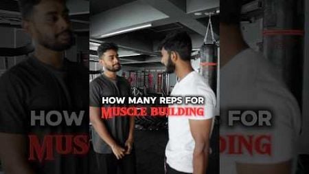 REPS FOR MUSCLE BUILDING #fitness #telugufitnesstrainer #telugugym