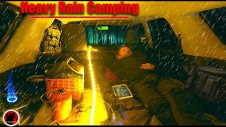 🌧️ Truck Camping in HEAVY RAIN - Remote Overnight Adventure