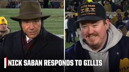 Nick Saban crafts perfect comeback to Shane Gillis&#39; joke 🤣 | College GameDay