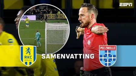 BIZAR: GOAL IN 90e MINUUT ONTERECHT AFGEKEURD 😳🚩 | Samenvatting RKC Waalwijk - PEC Zwolle