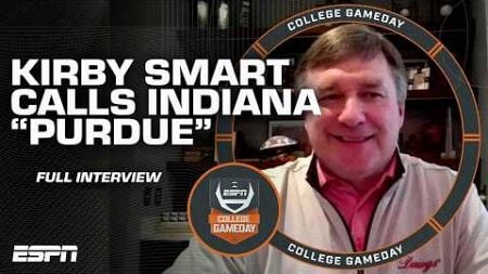 Kirby Smart gives update on Carson Beck &amp; accidentally calls Indiana &#39;Purdue&#39; | College GameDay