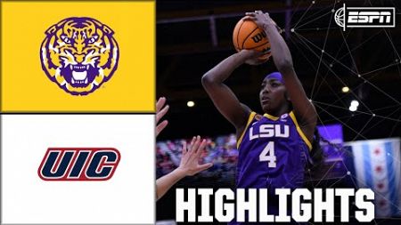 Flau&#39;jae Johnson DROPS Jordan numbers 🔥 LSU Tigers vs. UIC Flames | Full Game Highlights | ESPN CBB