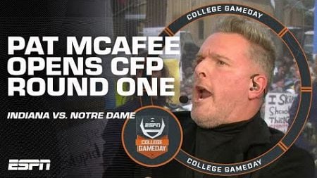 Pat McAfee is HYPED for Indiana-Notre Dame in FIRST-EVER 12-team CFP first round 🔥 | College GameDay