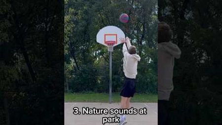 The BEST outdoor sounds in basketball! #shorts