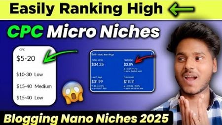 Micro Niche Ideas 2025 | Easy Ranking Micro Niches Website Ideas | International Blogging