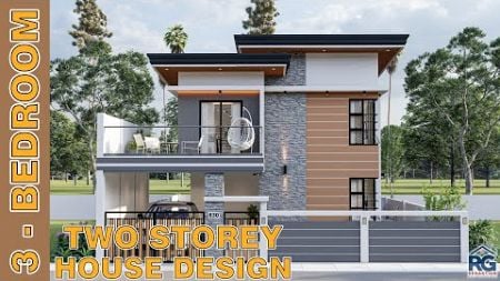 4-Bedroom Two Storey House Design with floow plan #home #architecture #design #home