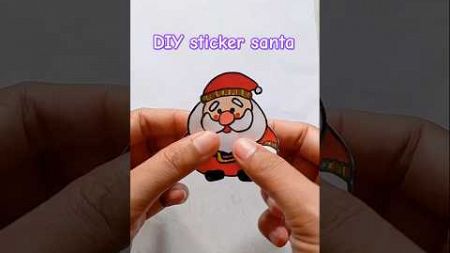 shorts easy ideas how to diy art craft paper sticker santa x-mas mini cute kawaii lucu kuromi sanrio