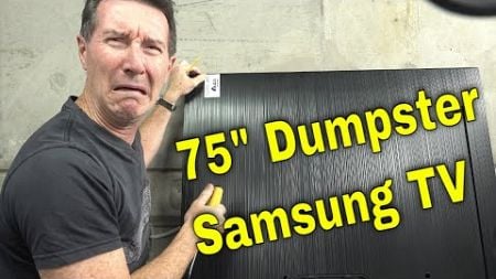 EEVblog 1657 - DUMPSTER Samsung 75&quot; QLED One Connect TV