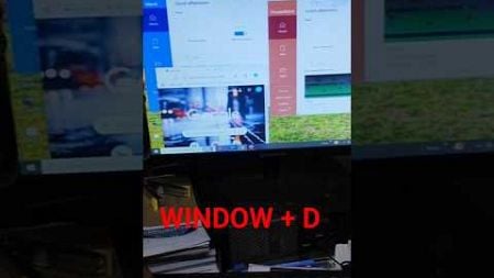 Minimize all Open window #shorts #ytshorts #youtubeshorts #trending #shortcutkeys #tricks #windows