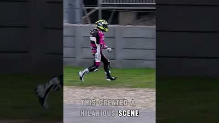 Guy Steals WRONG Bike During Race! #usa cred: (@motogp)