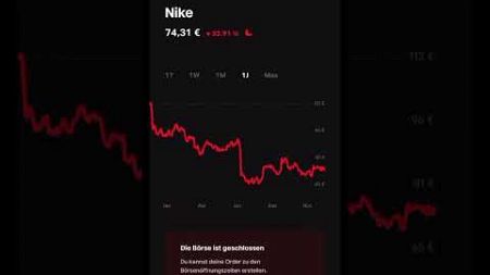 Nike könnte ein guter einstieg Sein keine Anlageberatung! #youtubeshorts #trading #finanzen