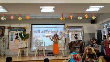 First Prize Speech on &quot;Health and Well being&quot; by wearing Thirunavukkarasu (Nayanmar) Costume