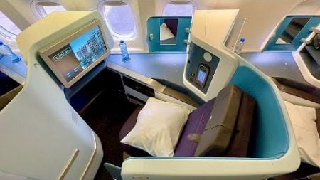 KLM New Business Class Boeing 777-300ER from South America to Europe (great flight!)