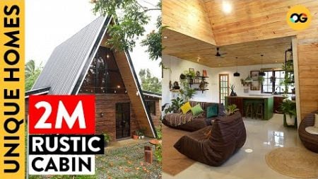 How a Father&#39;s Craft Gave Life to This 60sqm Rustic A-Frame Cabin in Cavite | Unique Homes | OG