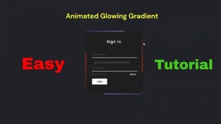 🔥Create Animated Glowing Gradient Border Login Form Using HTML CSS ❤️ #html #css #coding