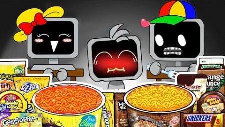 Incredibox Sprunki - Mr. Fun Computer Family Convenience Store Food Mukbang | Incredibox Animation