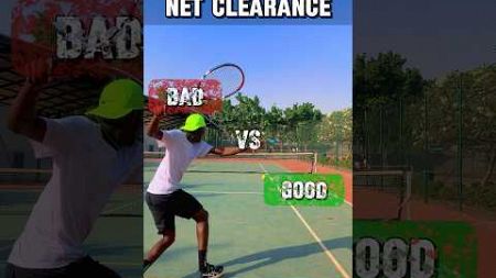 Net Clearance: where should I hit the ball #tennistips #tenniscoach #tennis #shorts