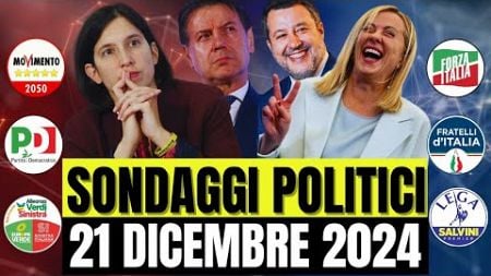 SONDAGGI POLITICI OGGI: ECCO CHI SALE E CHI SCENDE NELLE PREFERENZE DEGLI ITALIANI!