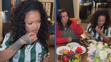 Rihanna Flexes as a Soccer Mom by Eating Chicken Nuggets WITH CAVIAR!