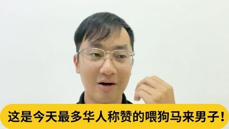 这样都上新闻？这是今天最多华人称赞的喂狗马来男子！｜阿耀闲聊政治