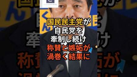 国民民主党が自民党を牽制し続け称賛と嫉妬が渦巻く結果に #国民民主党 #自民党 #年収の壁 #政治 #shorts