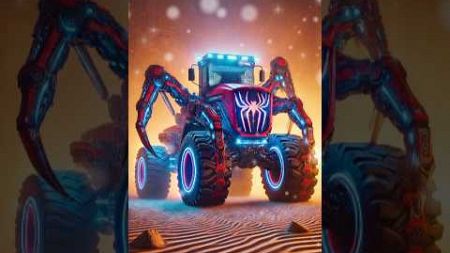 Spider-Man-Inspired Hybrid Shovel Loader: Web-Slinging Construction Marvel!