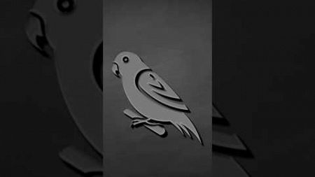 Parrot logo design tutorial using Adobe illustrator #art #shorts