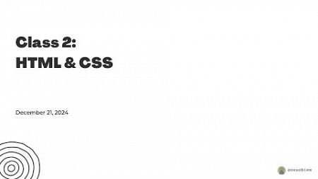 HTML &amp; CSS Basics