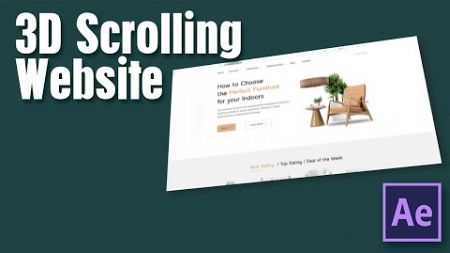 How to MAKE 3D SCROLLING WEBSITE ANIMATION in Adobe After Effects | After Effects Tutorial