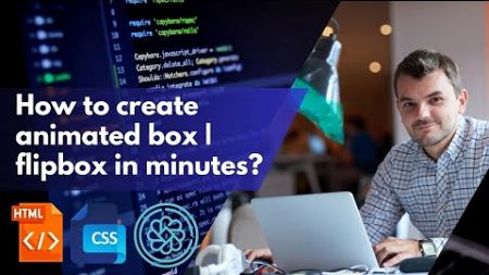 How to Create an Animated Flipbox with CSS | HMTL | CHAT GPT #chatgpt #css3 #html5 #design