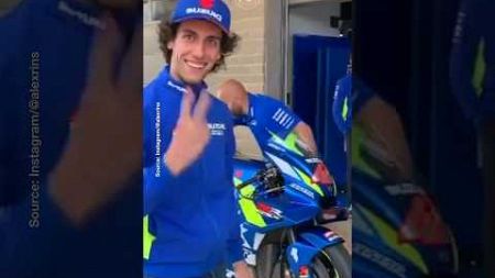 Alex Rins Smiles After Starting the Suzuki GSX RR | #motogp #2019 #suzuki #alexrins