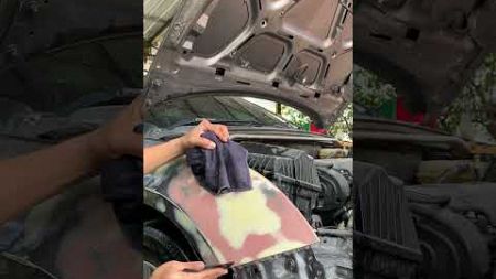 ขัดแต่งขอบให้สวยงาม #งานทำสีรถยนต์ #carpainting #carpaintshop #ทำสีรถยนต์