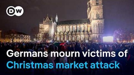 Mourners gather for Christmas market vigil in Magdeburg | DW News